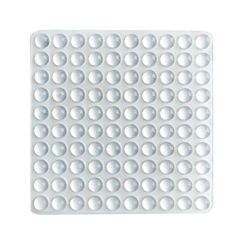 PTAPIPI 100-Pack Clear Self-Adhesive Rubber Bumper Pads  Hemispherical Design for Cabinet & Furniture Protection 8mm x 4mm - Image 1